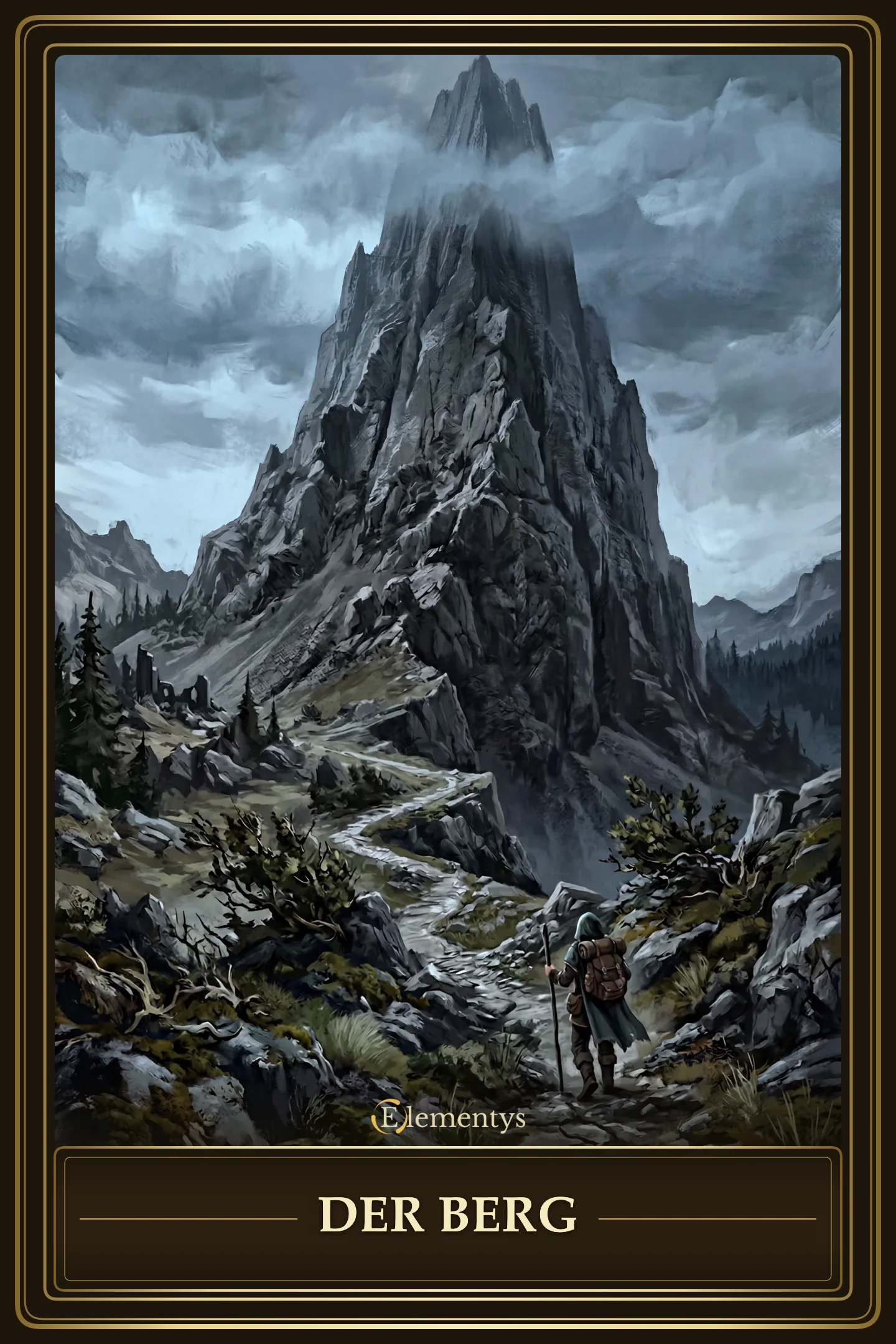 Der Berg – Lenormand Karte 21