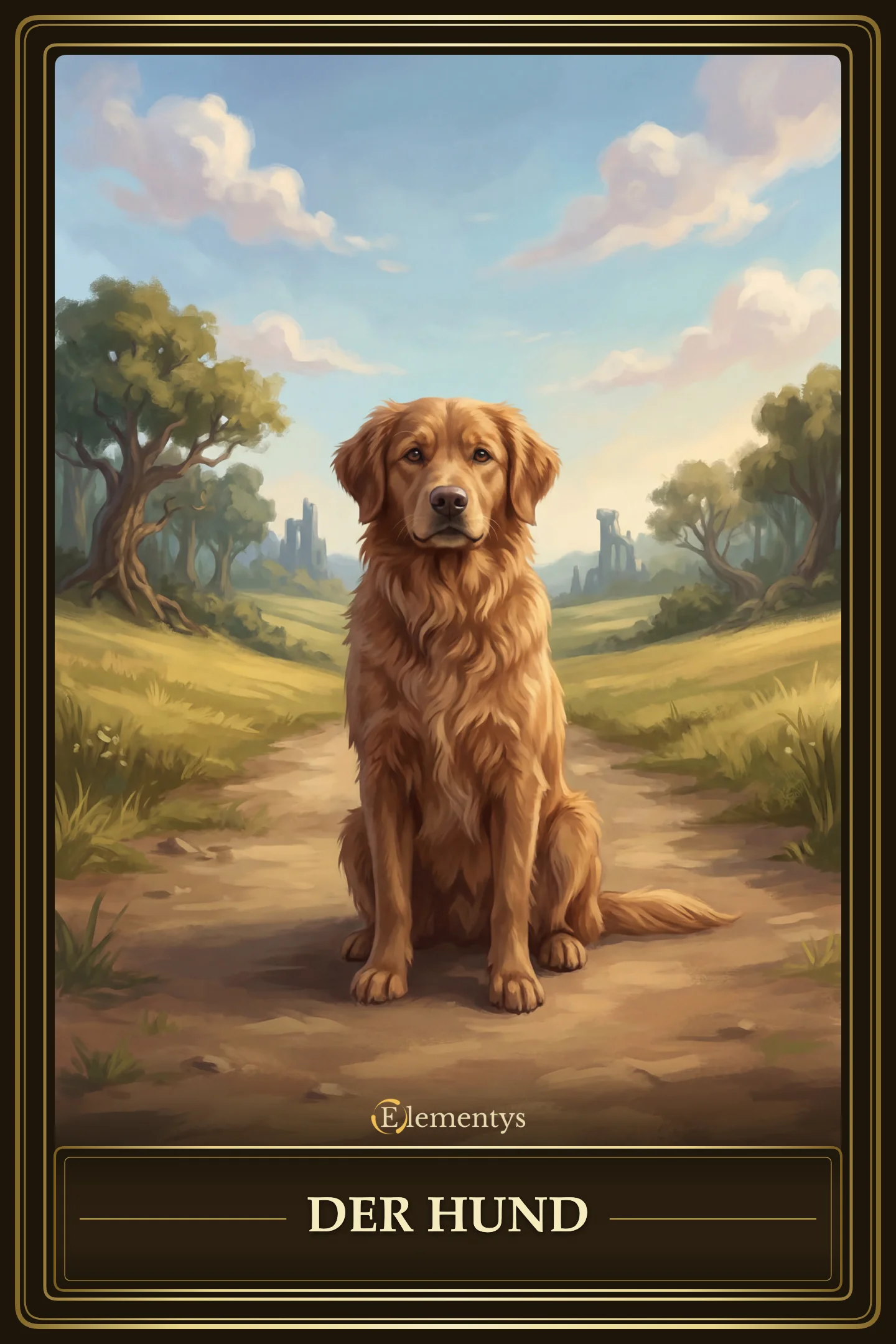 Der Hund – Lenormand Karte 18