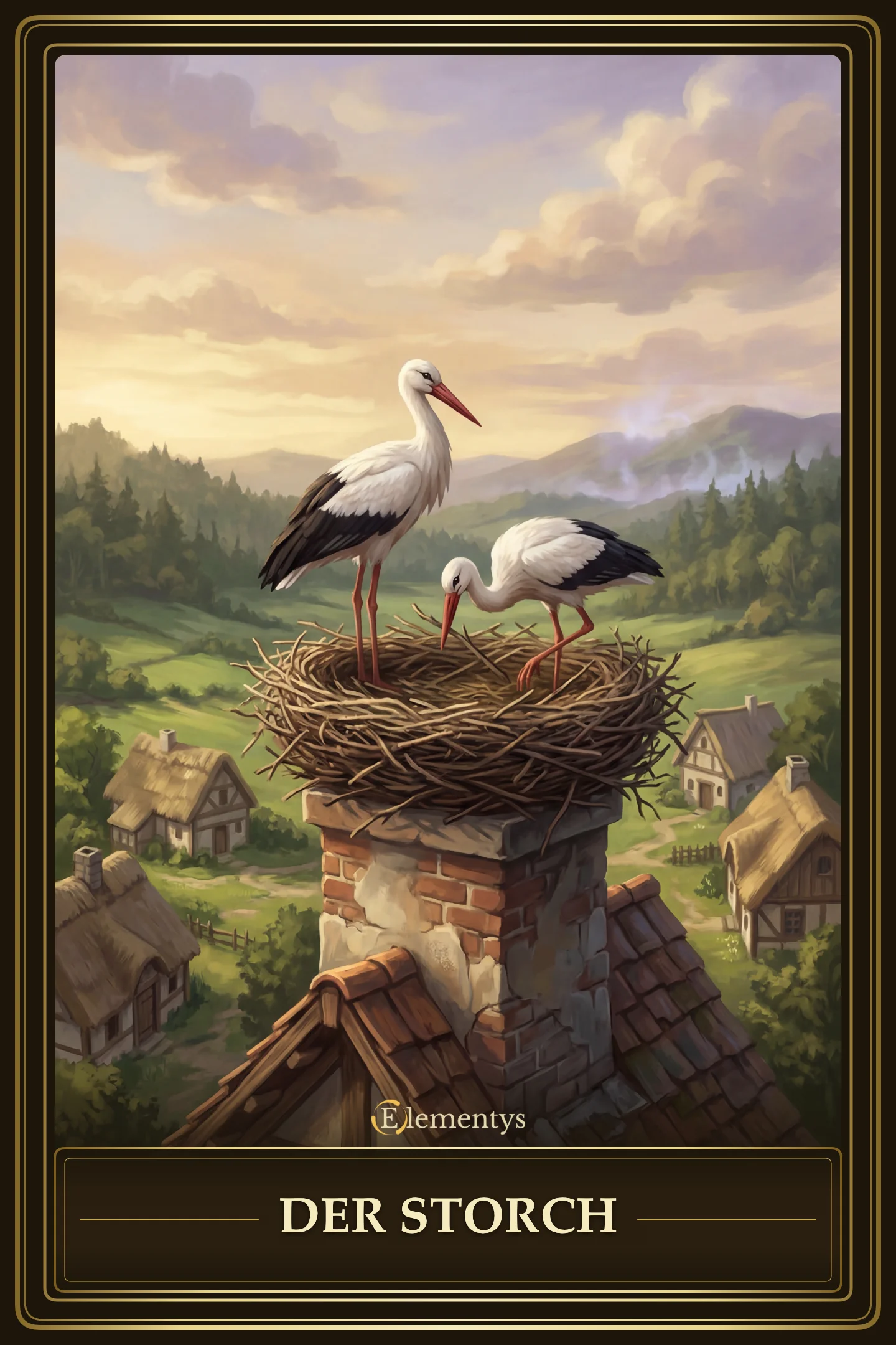 Der Storch – Lenormand Karte 17