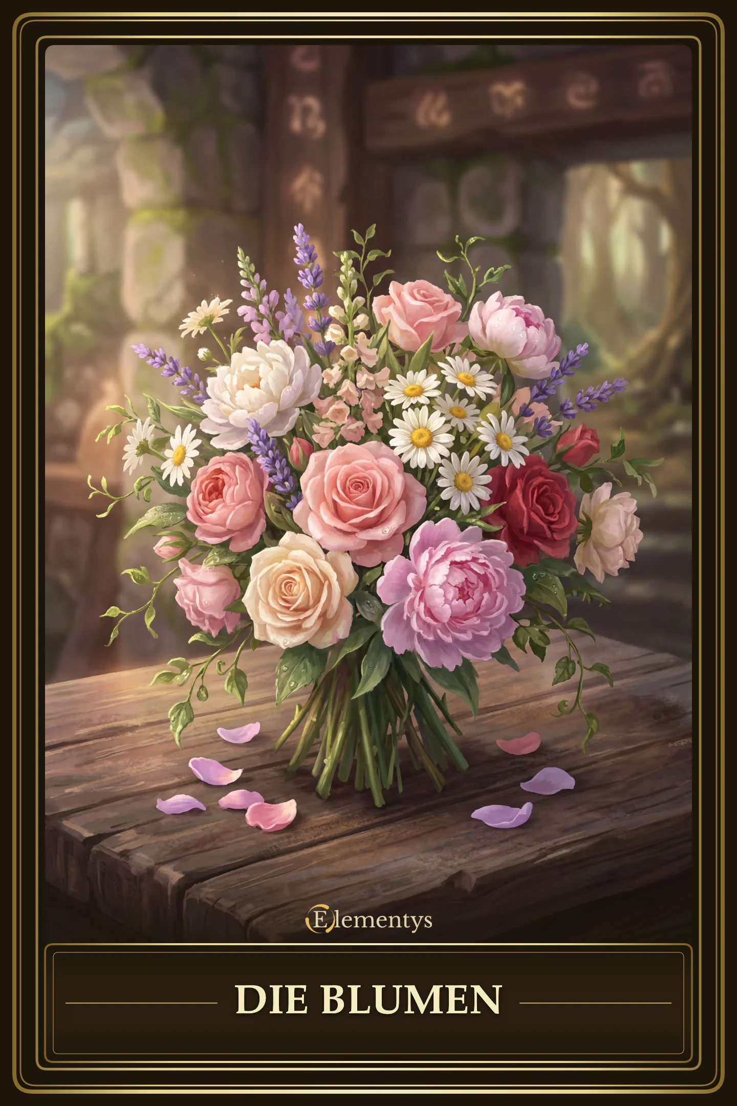 Die Blumen – Lenormand Karte 9