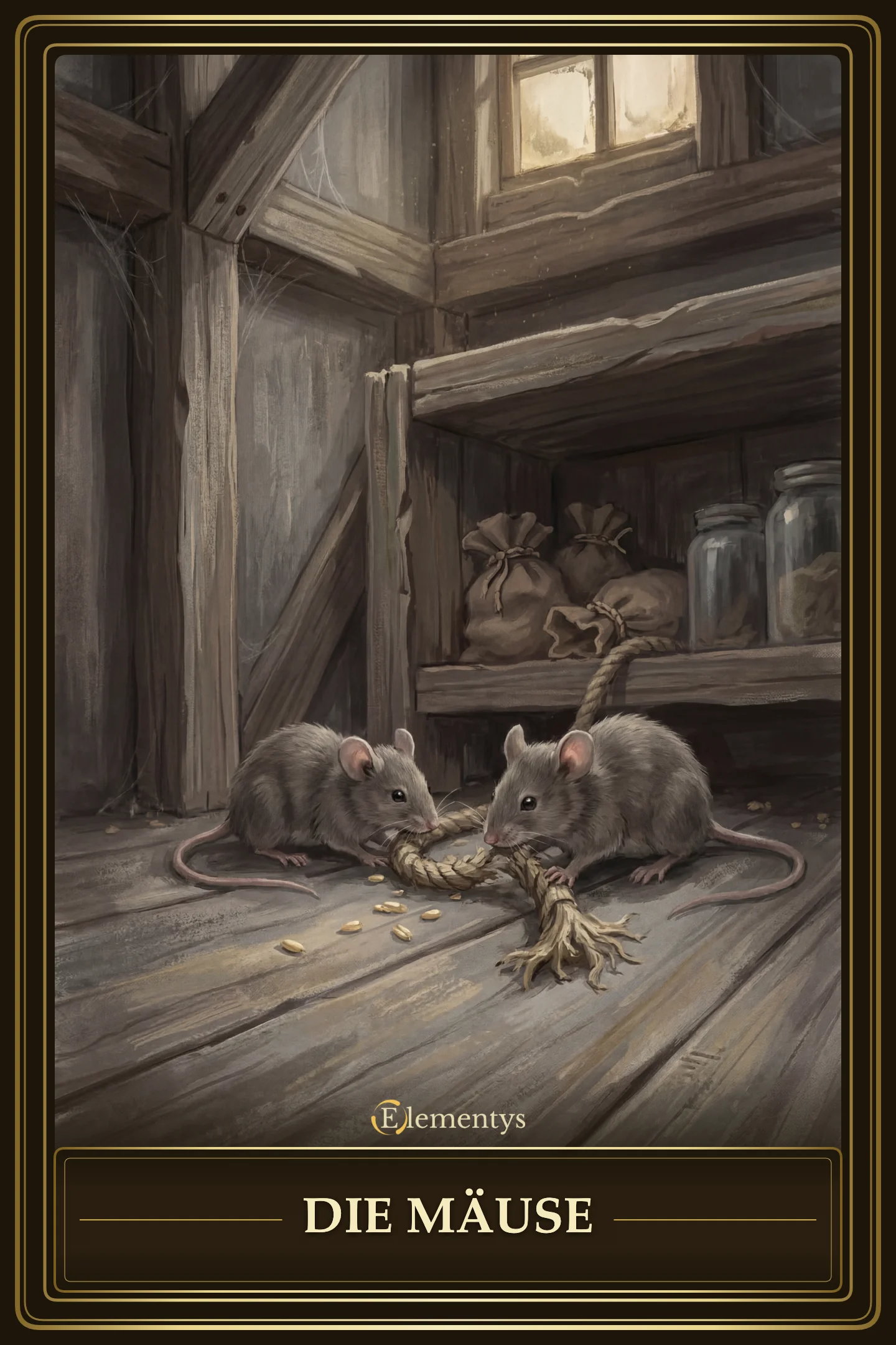 Die Mäuse – Lenormand Karte 23
