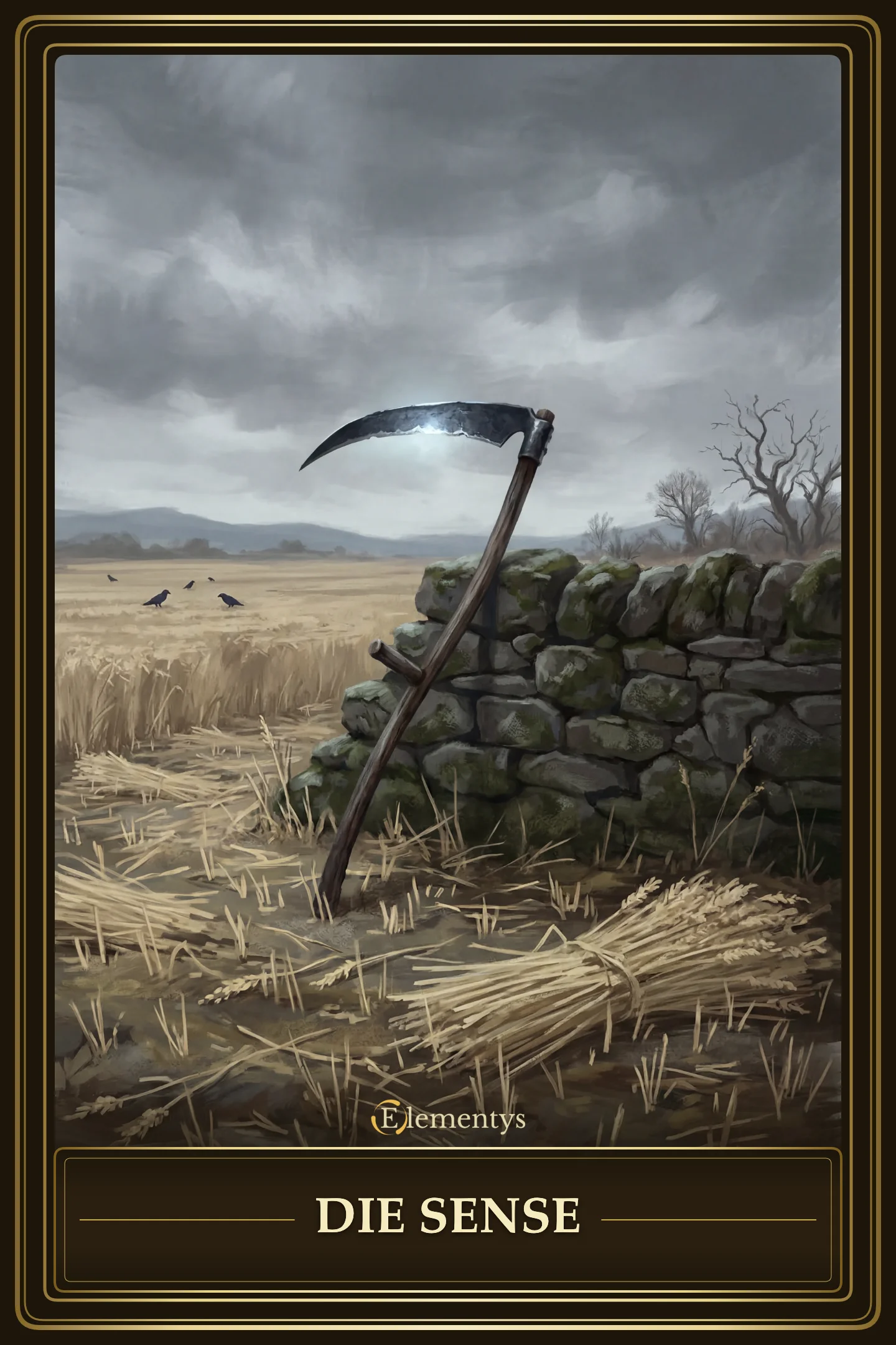 Die Sense – Lenormand Karte 10