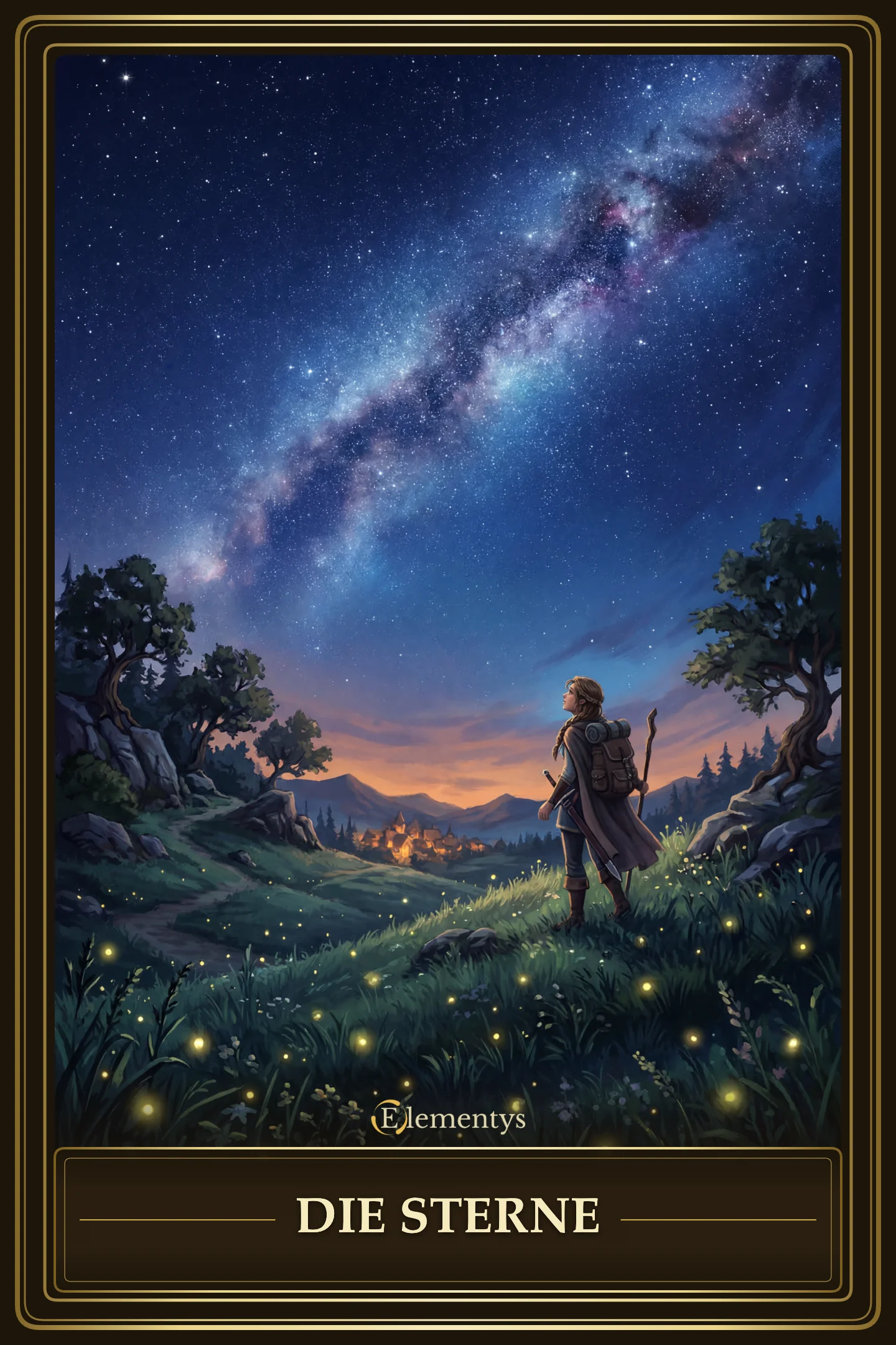 Die Sterne – Lenormand Karte 16