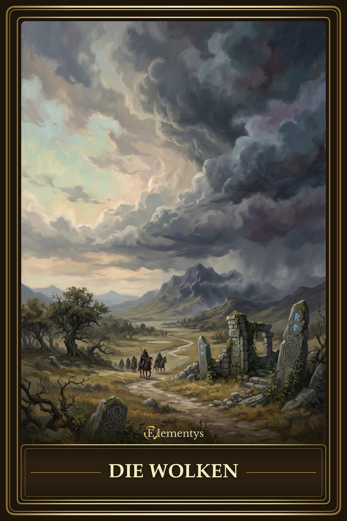 Die Wolken – Lenormand Karte 6